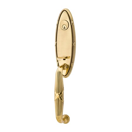 Emtek French Antique Brass Handleset 3142ENUS7LH 3142ENUS7LH